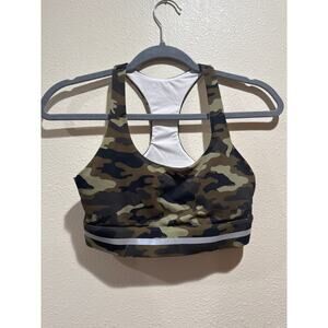 Zyia Active Camo Sports Bra size small green